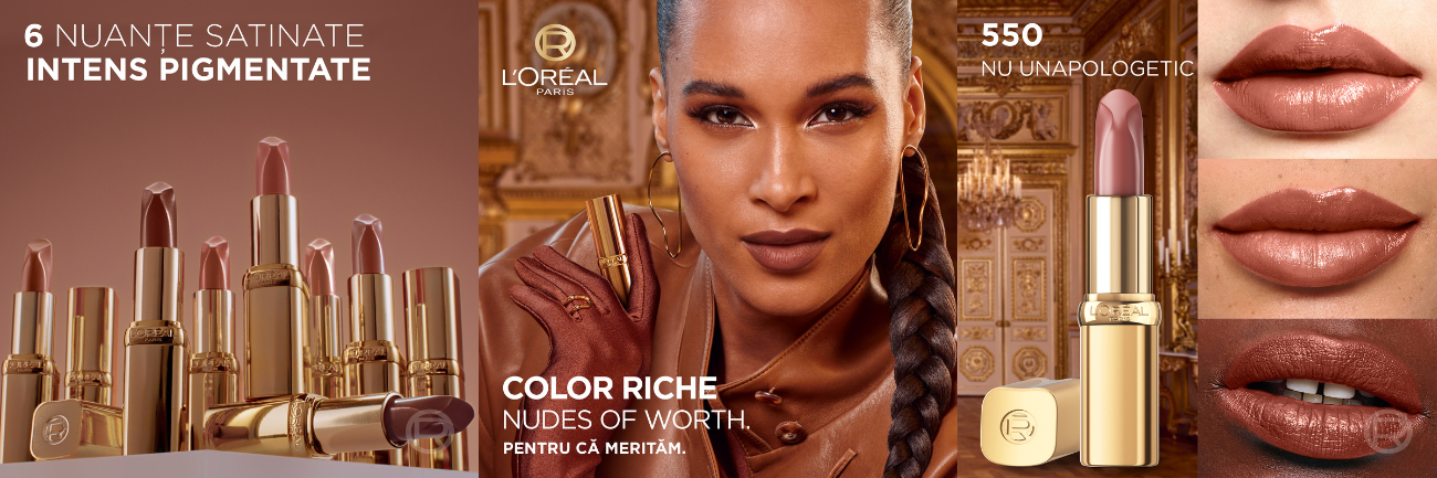 Ruj satinat Color Riche Nudes of Worth Loreal Paris